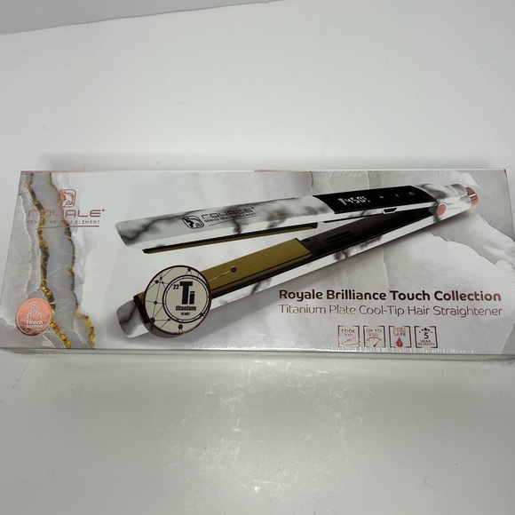 Titanium Hair Straightener - Gold and Black